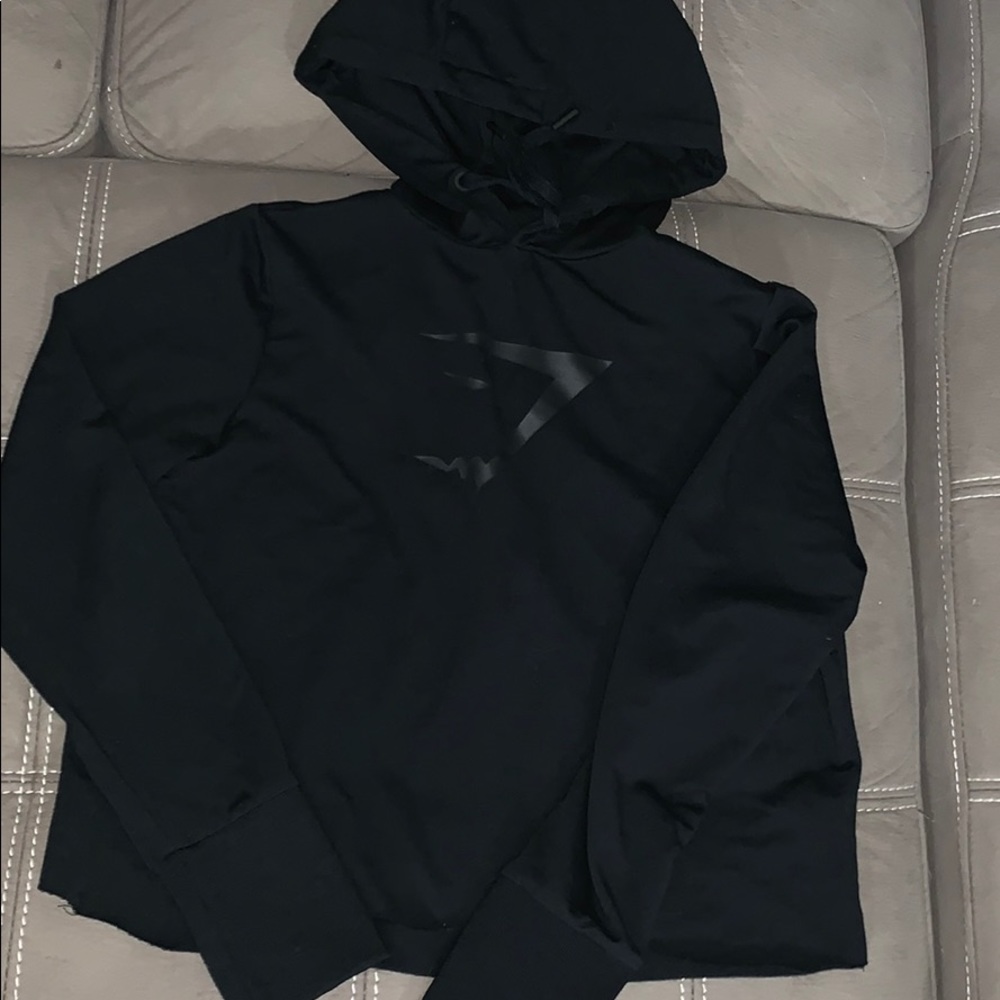 GYMSHARK CRISS-CROSSCUT BACK CROP SWEATER